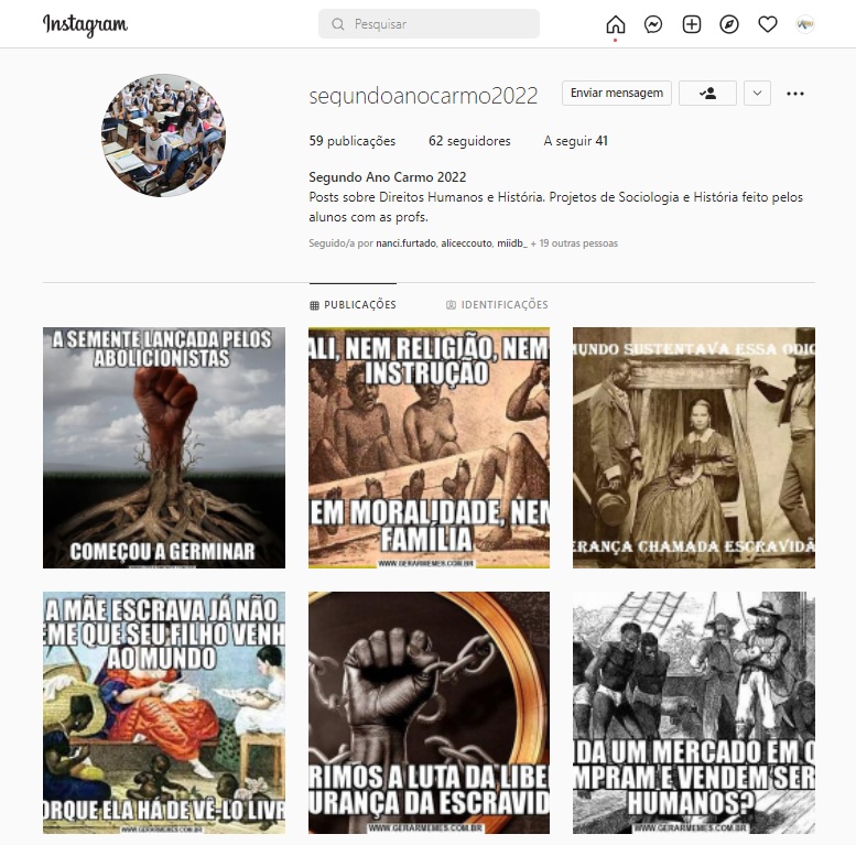 Colégio Carmo · Turma do 2º ano cria memes da História do Brasil no 2º  Reinado